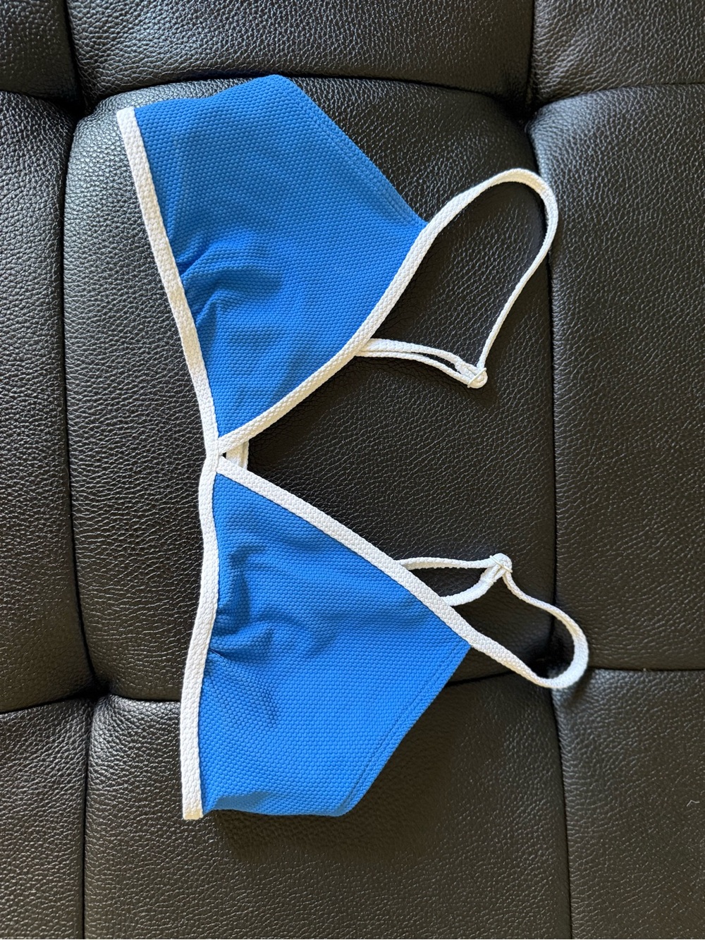 PacSun Blue Bikini Top with White Trim